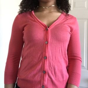 Apt 9 Coral/ Peach Cardigan